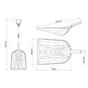 Ver imagem 3 de Pá em Plástico com Cabo de Madeira 79 Cm com Empunhadura Plástica Reta Ergonômica