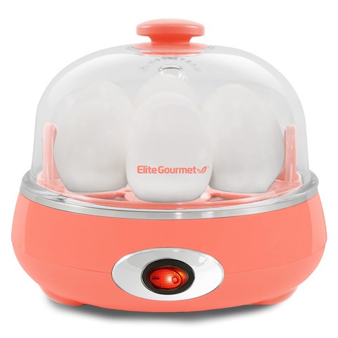 Elite Gourmet Egc007c Egg Cooker Elétrico 7 Ovos Coral