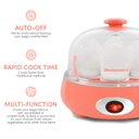 Ver imagem 2 de Elite Gourmet Egc007c Egg Cooker Elétrico 7 Ovos Coral