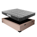 Ver imagem 4 de Cama Box Baú Casal Colchão Prime Gold D33 Paropas + Box Suede 61x138x188 Bege