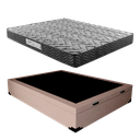 Ver imagem 3 de Cama Box Baú Casal Colchão Prime Gold D33 Paropas + Box Suede 61x138x188 Bege