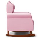 Ver imagem 7 de Poltrona de Amamentação Base Madeira Balanço Letícia Sintético Rosa - Phoenix Phoenix Baby