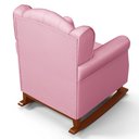 Ver imagem 5 de Poltrona de Amamentação Base Madeira Balanço Letícia Sintético Rosa - Phoenix Phoenix Baby