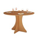 Ver imagem 2 de Mesa de Jantar Redonda Elisa 4 Lugares 80x80 Base em X em Mdf - Nature