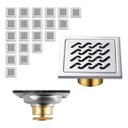 Ver imagem 1 de Ralo Inox 10x10 Kit 21 Uni Anti Odor Banho Lavabo Anti Inseto Banheiro Jardim Casa Quintal Varanda
