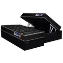 Ver imagem 1 de Conjunto Box Baú Solteiro Colchão Espuma Plumatex D28 Isopluma + Base Crc Suede Black(88x188)