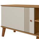 Ver imagem 5 de Rack Denver 1,80m para Tv Ate 65º com 2 Portas Peternella:nature/off White