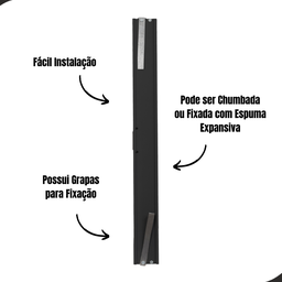 Janela 2 Folhas de Correr em Alumínio Preto A60xl60 com Policarbonato Ideal para Pequenos Espaços - 9