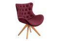 Ver imagem 1 de Poltrona Decorativa Egg Capitone Pe Palito Unidecor Bordô