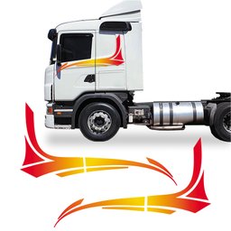 Faixa Scania 2008 Adesivo Azul Lateral Caminhão Decorativo Teu Adesivo Faixa Scania 2008 Adesivo Azu - 1
