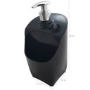 Ver imagem 3 de Dispenser Porta Detergente E Esponja Organizador De Pia Uz Preto