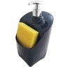 Dispenser Porta Detergente E Esponja Organizador De Pia Uz Preto - 5