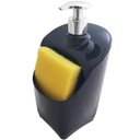 Ver imagem 5 de Dispenser Porta Detergente E Esponja Organizador De Pia Uz Preto