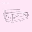 Ver imagem 3 de Cama Infantil Montessoriana Lanna com LED Nicho Branco Luminária LED Acompanha Lençol Infantil Quart