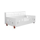 Ver imagem 1 de Cama Infantil Montessoriana Lanna com LED Nicho Branco Luminária LED Acompanha Lençol Infantil Quart