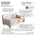 Ver imagem 2 de Cama Infantil Montessoriana Lanna com LED Nicho Branco Luminária LED Acompanha Lençol Infantil Quart