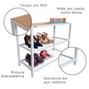 Ver imagem 5 de Sapateira Banco Strassis Design Sd-3501-69 Branco