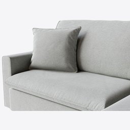 Sofá Cama Bélgica Retrátil e Reclínável 2,10m em Linho Diamond Premium Cinza Claro - Home Mobily - 3