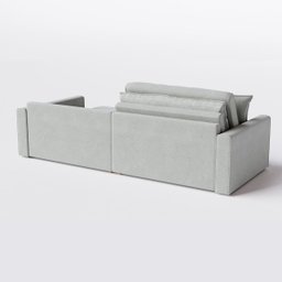 Sofá Cama Bélgica Retrátil e Reclínável 2,10m em Linho Diamond Premium Cinza Claro - Home Mobily - 8