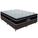 Ver imagem 1 de Cama Box e Colchão Elegant Molas Ensacadas Queen Ortobom: Marrom