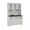 Ver imagem 2 de Armário de Cozinha de Aço Kit Triplo 120cm Regina Multimóveis CR6129 Branco