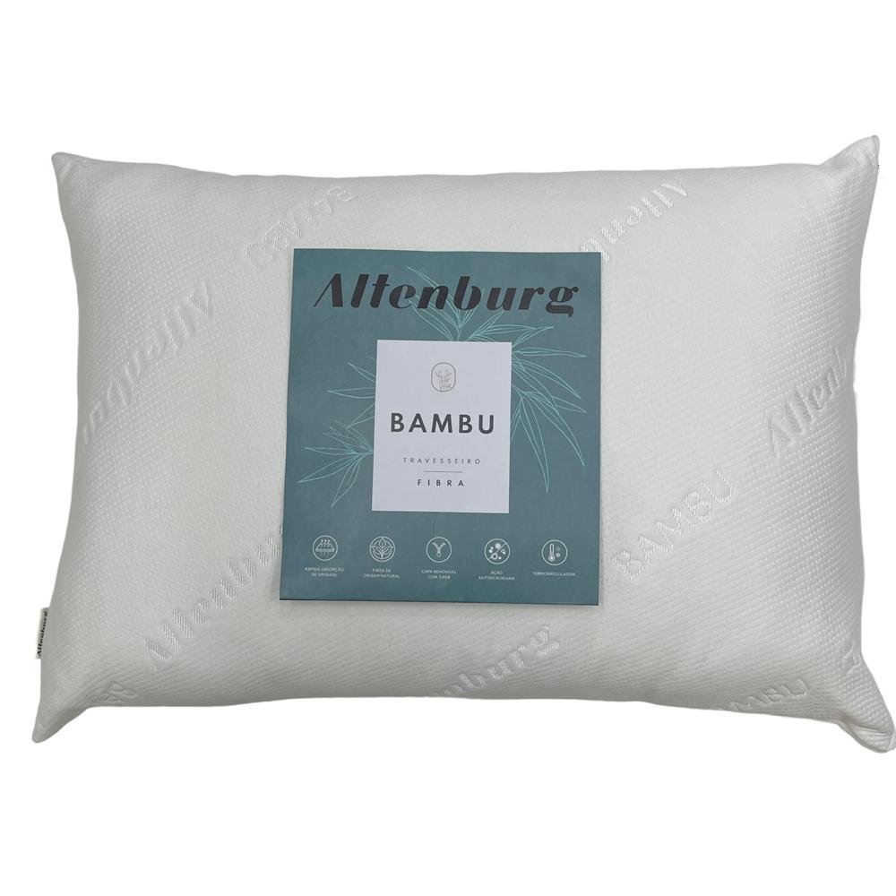 TRAVESSEIRO 48X68 ALTENBURG BAMBU FIBRA - UN - Branco