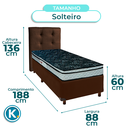 Ver imagem 3 de Kit Cabeceira + Cama Box Bau + Colchão Solteiro D28 Conforto Paropas
