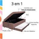 Ver imagem 4 de BICAMA com Box Baú Solteiro 3 em 1 - Marrom
