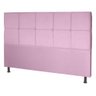 Cabeceira Estofada Casal Para Cama Box King 195 cm Rosa Bebê Carol Mafer - 2