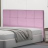Cabeceira Estofada Casal Para Cama Box King 195 cm Rosa Bebê Carol Mafer - 1