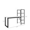 Escrivaninha Mesa Office Prateleira Industrial Modern Branco - 4