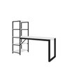 Escrivaninha Mesa Office Prateleira Industrial Modern Branco - 2