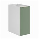 Ver imagem 2 de Balcão Suspenso 1 Porta 30cm sem Tampo Ipanema CabeCasa MadeiraOriginals Branco/Verde Folha