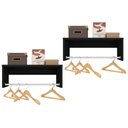 Ver imagem 1 de Kit 2 Nichos Cabideiros Suspensos Berlim Preto