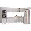 Ver imagem 1 de Armário de Cozinha Modulada de Canto 8 Peças CP09 Balcão com Pia Inox Branco - Lumil Lumil Móveis