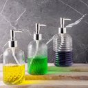 Ver imagem 2 de Kit 6 Porta Sabonetes Líquido de Vidro 380ml Porta Sabão Sortido Lyor Banheiro