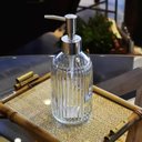 Ver imagem 7 de Kit 6 Porta Sabonetes Líquido de Vidro 380ml Porta Sabão Sortido Lyor Banheiro