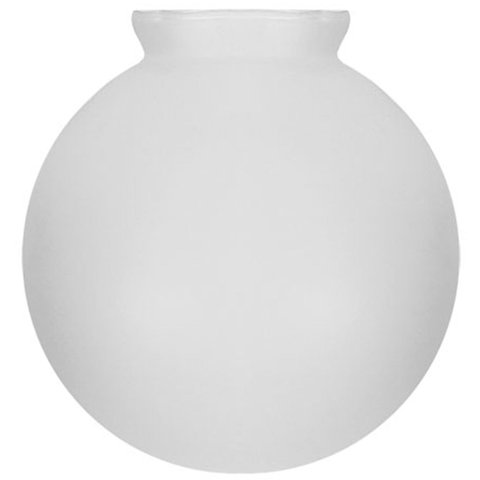 Globo de Vidro Fosco Esférico com Colar 10 X 20