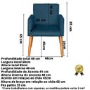 Ver imagem 2 de Poltrona para Quarto Infantil Tecido Suede Resistente Espaço Pequeno Pés de Madeira Estudo