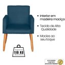 Ver imagem 4 de Poltrona para Quarto Infantil Tecido Suede Resistente Espaço Pequeno Pés de Madeira Estudo