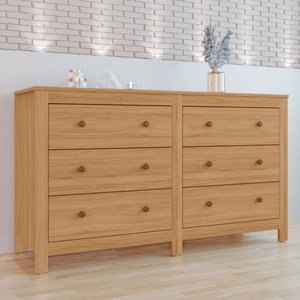 Cômoda Alessia100% Mdf Tuboarte 6 Gavetas