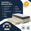 Ver imagem 4 de Cama Box + Colchão Gazin de Espuma D28 Double Face Force Up + Auxiliar de Espuma Solteiro 88 cm