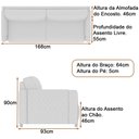 Ver imagem 3 de Conjunto Sofá 2 Lugares e Poltrona Aaron Linho Bege - Sallar Home