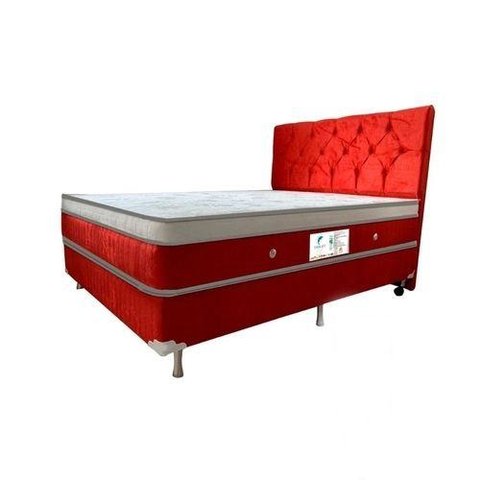 Colchão Solteiro GENKI KENKO Terapêutico Molas Ensacadas Suede Cor:Vermelho