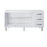 Balcão para Pia Carina 140cm sem Tampo - Branco - 2