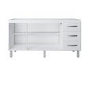 Ver imagem 2 de Balcão para Pia Carina 140cm sem Tampo - Branco