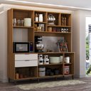 Ver imagem 3 de Cozinha Compacta Solaris 7 Portas 2 Gavetas Cinamomo/off White - Panorama Móveis