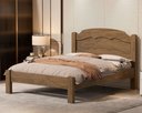 Ver imagem 1 de Cama Casal Lais 100% MDF para Colchão 188x138 cm - Sofisticada - Basoto:Castanho