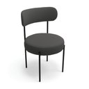 Ver imagem 5 de Cadeira Sala de Jantar Margara Kit 4 em Aço Preto Bouclê D03 - D'Rossi