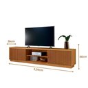 Ver imagem 2 de Rack para Tv 75" Ripado 2pt Valencia:naturalle